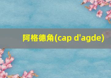 阿格德角(cap d'agde)